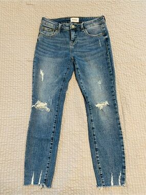 pistola Light Blue Distressed Skinny Jeans